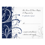rsvp elegante del boda de la marina de guerra anuncios  