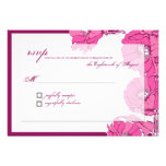 RSVP que casa la tarjeta de la respuesta: Rosas mo Comunicados Personalizados
