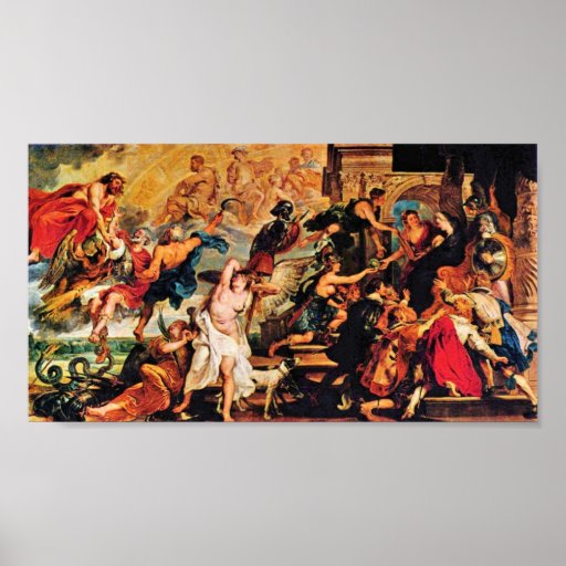Rubens - Medicis y la apoteosis del Enrique IV Posters