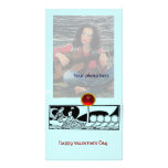 RUBÍ ANTIGUO del AMOR, azul Tarjetas Fotográficas