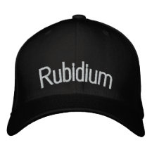 Rubidio Gorra De Béisbol Bordada