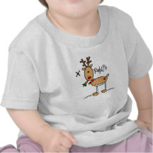 Rudolph la camisa sospechada roja del reno
