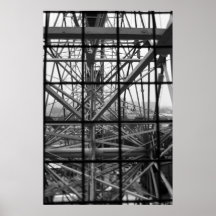 Rueda B&W de la maravilla Poster