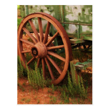 Rueda de carro postales