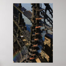 Ruedas de agua de Hama Siria - poster