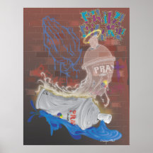Ruegue la pintura impresiones