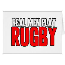Rugbi real del juego de los hombres felicitacion 