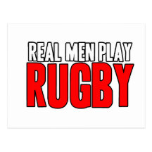 Rugbi real del juego de los hombres postales