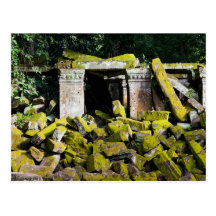 Ruinas del templo en Camboya Tarjeta Postal