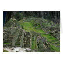 Ruinas en Machu Picchu Felicitación