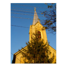 Rumania, iglesia local tarjetas postales