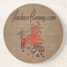 Rummy del Jackass Posavasos Diseño