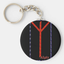 Runa de Algiz Llavero Personalizado