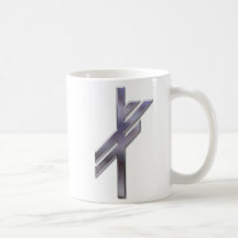 Runa-suerte-plata de Viking Taza De Café
