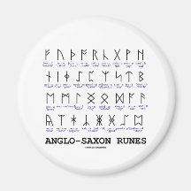 Runas anglosajonas (criptografía de la lingüística imán para frigorífico