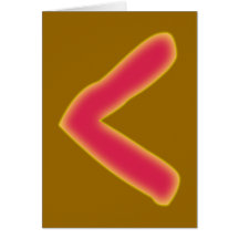 rune Kenaz futhark Grußkarten