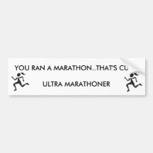 RUNNERGIRL, RUNNERGIRL, USTED FUNCIONÓ CON UN MARA ETIQUETA DE PARACHOQUE