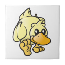 Rupert el pato azulejo ceramica