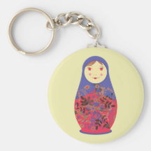 Ruso del ~ de la muñeca 2 de Matryoshka/jerarquiza Llavero Personalizado