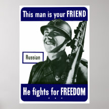 Ruso -- Este hombre es su amigo Posters
