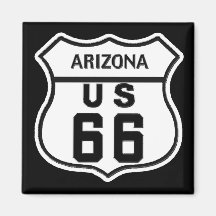 RUTA 66_ DE AZ LOS E.E.U.U. IMÁN PARA FRIGORIFICO