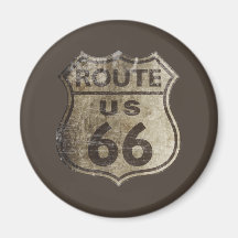 Ruta 66 imán para frigorifico