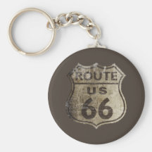 Ruta 66 llavero personalizado