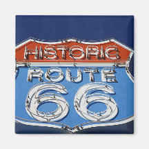 Ruta histórica 66 imán para frigorífico