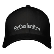 Rutherfordium Gorra Bordada