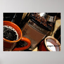 Rutina del café por el barritt del jengibre impresiones