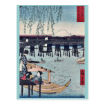 Ryogoku en la capital del este por Ando, Hiroshige Tarjetas Postales