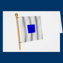S de la bandera náutica ' tarjetas