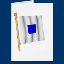 S de la bandera náutica ' tarjetas