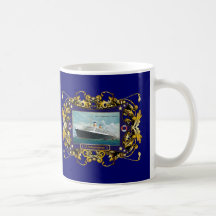 S.S. Buque de vapor del vintage de la independenci Taza De Café