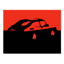 Saab 900 SPG/Aero - rojo en la postal oscura