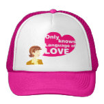 Sabe solamente la lengua del amor gorras