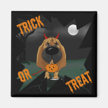 Sabueso Halloween Imanes
