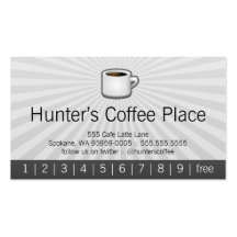 Sacador de la bebida del café del cazador/tarjeta  tarjeta personal