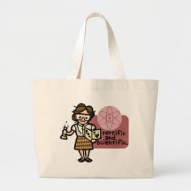 saco de la ciencia bolsa lienzo