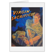 ¡Sacrificio de la Virgen! Tarjetas