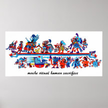 sacrificio humano ritual del moche poster