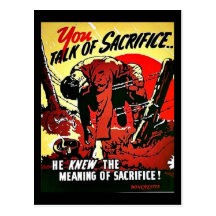 Sacrificio Ww2 Tarjetas Postales