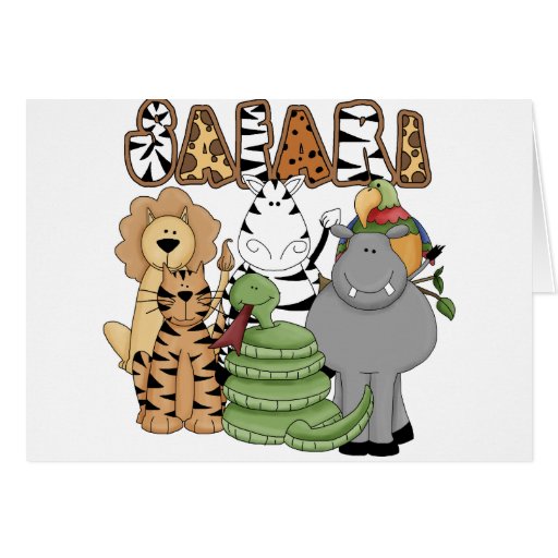 Safari animal felicitaciones