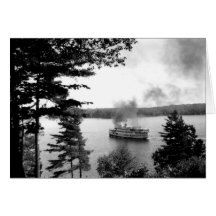 Sagamo en el lago Rosseau PhotoCard Felicitaciones
