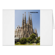 Sagrada Familia Barcelona España Felicitación