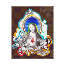 Sagrado Coração de Jesus (Sacred Heart) Impressão Em Tela Canvas