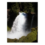 Sahalie baja postal de la cascada de Oregon