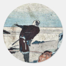 Sakanoshita por Katsushika, Hokusai Ukiyoe Pegatinas