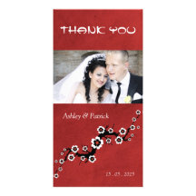 Sakura oriental le agradece foto tarjetas fotográficas personalizadas