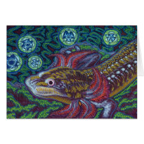 Salamander de Barton Springs (sosorum de Eurycea) tarjetas